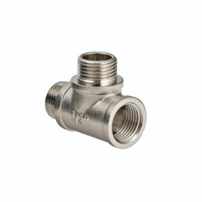 Тройник VALTEC, с двумя переходами на нар. р. 1/2" вн.-нар.-нар.