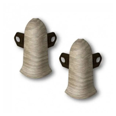 Угол для плинтуса 70мм "Идеал Классик" Дуб мокко / 208 наружный (комплект)