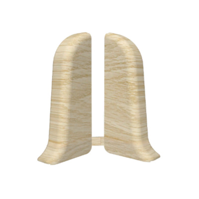 Угол для плинтуса 55мм "Идеал Классик" Дуб европейский/218 торцевой (пара)