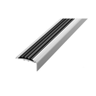 Профиль угловой ПУ 71.1350.001ч, с отверстиями, саморезами, в индивидуальной упаковке с черной ПВХ-в