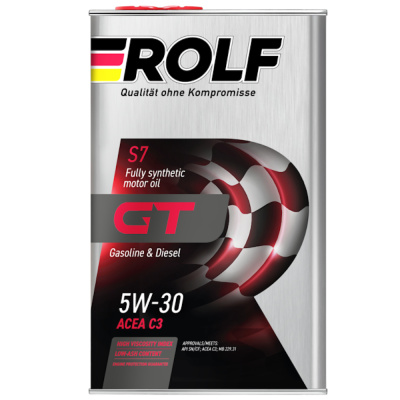 Масло моторное ROLF GT SAE 5W30 API SN/CF 1л (синтет.)