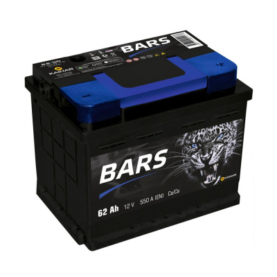 Аккумулятор 6СТ-62 ''Bars''(обр.)