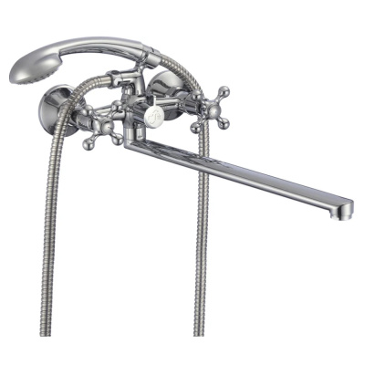 Смеситель для ванны с длинным изливом, Duplex, Milardo, DUPSBL2M10