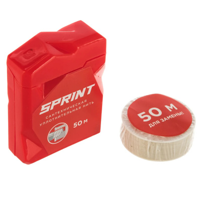 Нить уплотнительная Sprint 50м бокс+50м катушка, блистер