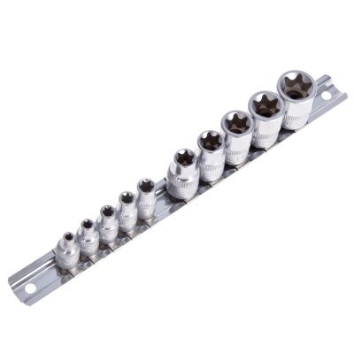 Набор торц.головок внешний торкс 1/4", 3/8" и 1/2" DR Е4-Е24мм, 14 предметов