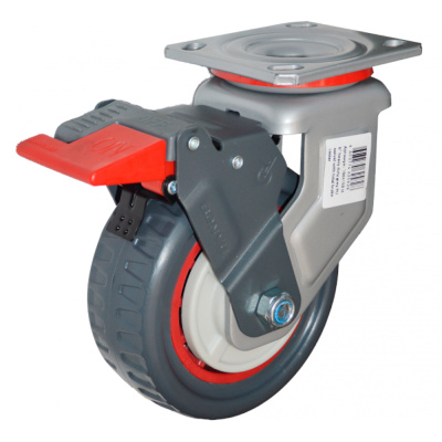 Колесо   полиуретан. протектор поворот. 100мм   (Medium)