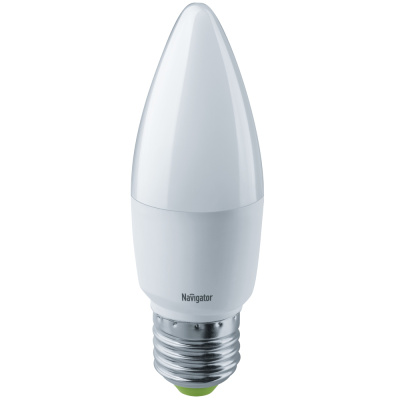 Лампа светодиодная LED 8.5вт Е27 теплый матовая свеча