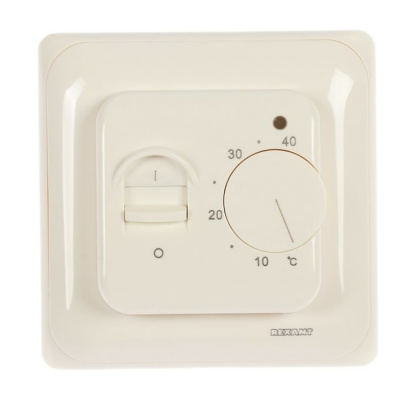 Терморегулятор механический R70XT с датчиком температуры пола 3500 Вт бежевый REXANT