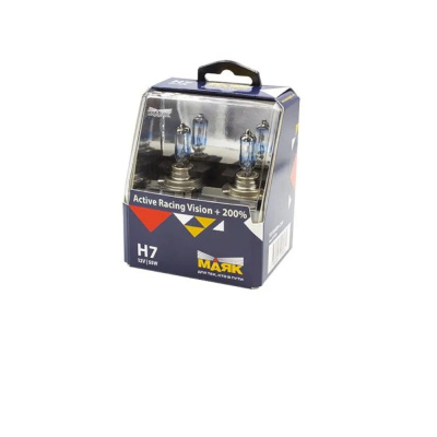 Лампа авт. 12V (+200%) H7 55W PX26d (*комплект: 2 шт.) Racing Vision Маяк Active