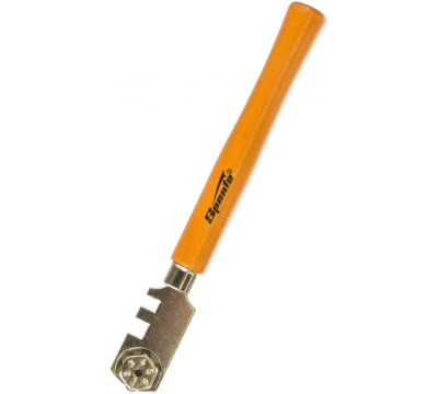 Стеклорез 6-роликовый с деревянной рукояткой// Sparta