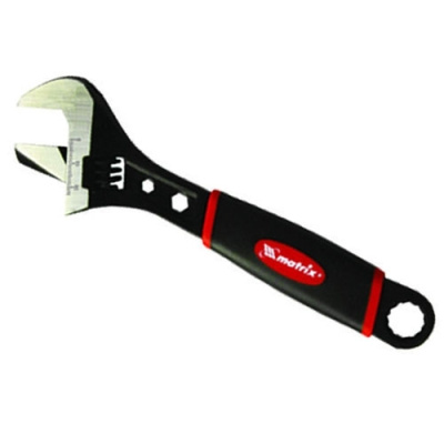 Ключ разводной Matrix 250мм переставная губка, 2-х комп.рукоятка