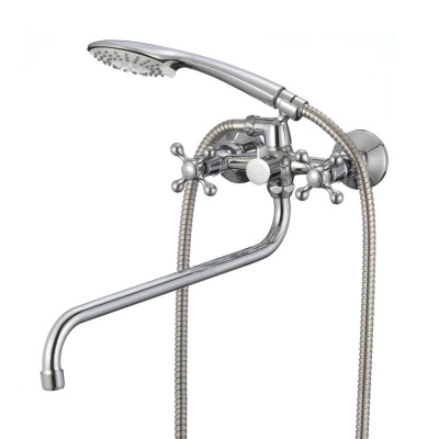 Смеситель для ванны с длинным изливом, Duplex, Milardo, DUPSB02M10