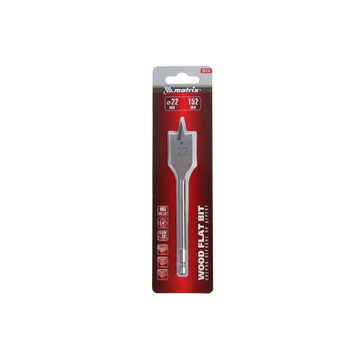 Сверло по дереву перовое 22мм "MATRIX"