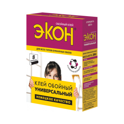 Обойный клей ЭКОН универсальный 200г МОМЕНТ
