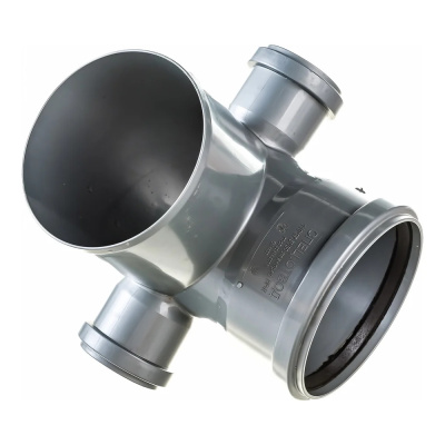 Отвод 110/90 с 2 выходами на 50 верх+сзади