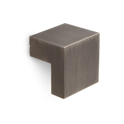 Ручка-кнопка 16мм черный никель брашированный