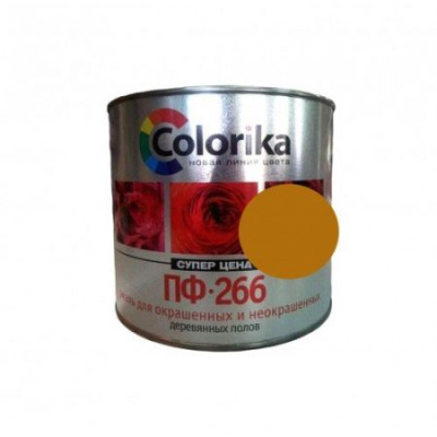 Эмаль ПФ-266 "Colorika" золотисто-коричневая 6,0 кг