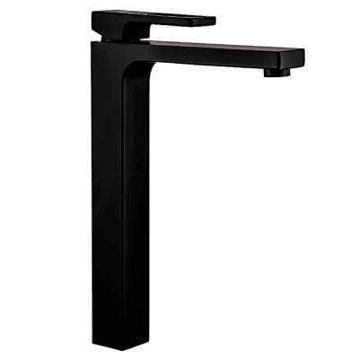 Смеситель для раковины черный высокий G1017-62