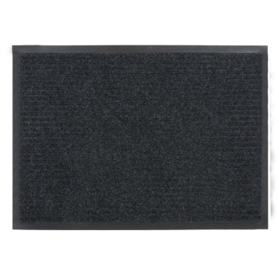 Коврик влаговпитывающий "Ребристый" 50*80 см, черный SUNSTEP