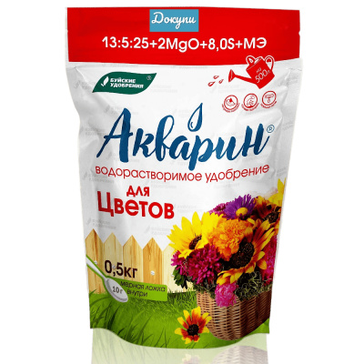ВРУ д/цветов унив.500г Акварин (NPK-7:11:30) 2/12 БХЗ