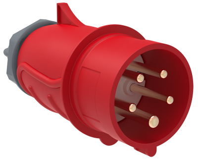 Вилка кабельная 16А 3P+N+E IP44 переносная 380В 015