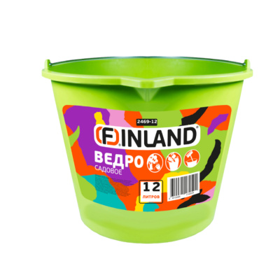 Ведро садовое 12 л, пластиковое 2469-12 FINLAND
