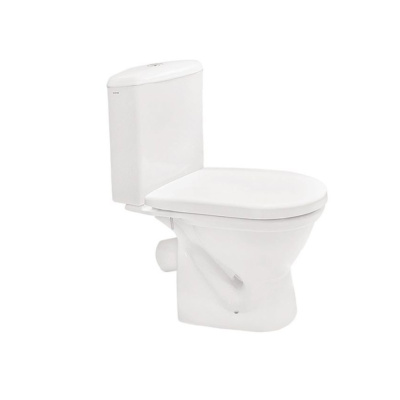 Унитаз "Сантек Алькор"антивсплеск, 2 реж., кос.вып. (дюропласт) 