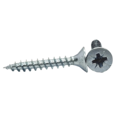 Саморез универсальный 4,0х60 белый цинк