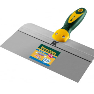 Шпатель KRAFTOOL фасадный с двухкомпонентной ручкой, нержавеющее полотно, 250мм