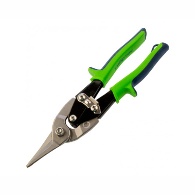 Ножницы по металлу, 250 мм, прямой рез, сталь С55,двухкомпонентные рукоятки // СИБРТЕХ