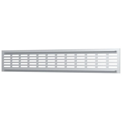 Решетка переточная алюминиевая с покрытием полимерной эмалью 480x80