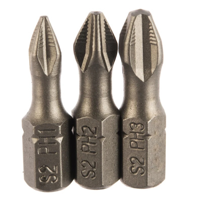 Набор бит №1 Ph1,2,3-25мм (3 шт./карта) "Quadro Torsion"