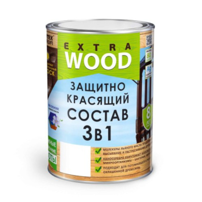 Состав защитно-красящий 3 в 1 для древесины WOOD EXTRA Сосна КАРЕЛИЯ (0,75 л) 
