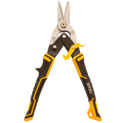 Ножницы по металлу,270мм, прямой рез,сталь-CrMo, трехкомп.рук-ки // Denzel