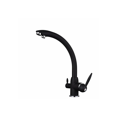 Смеситель черный кух.фильтр д/питьев F4399-7