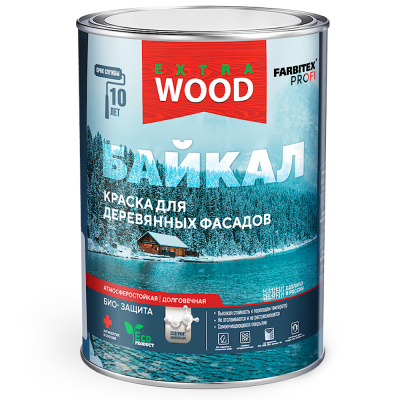 Краска для деревянных фасадов и интерьеров БАЙКАЛ база "А"(0,75) FARBITEX ПРОФИ WOOD EXTRA