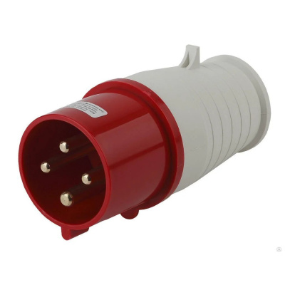 Вилка кабельная 32А 3P+N IP44 переносная 380В 024