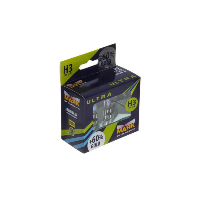 Лампа авт. 12V (3200 K, +60%) H3 55W Pk22s (*комплект: 2 шт.) Gold +60% Маяк