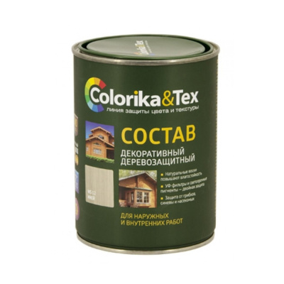 Состав деревозащитный "Colorika&Tex" иней 0,8л