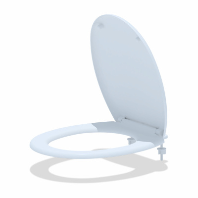 Сиденье для унитаза  белое АНИ ПЛАСТ WS0100 полипр. с пласт.креп. (Элегант,Фаворит,Универсал,Дебют)