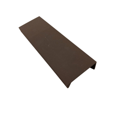 Профиль-ручка 96мм крепление саморезами коричневый матовый