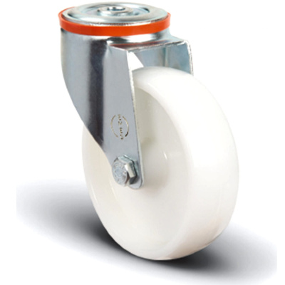 Колесо нейлоновое поворотное_под болт М12 125 мм ( EM04-ZKZ-125 )