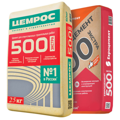 Цемент Евроцемент ПЦ-500 Д0 ЦЕМ I 42.5, 25 кг