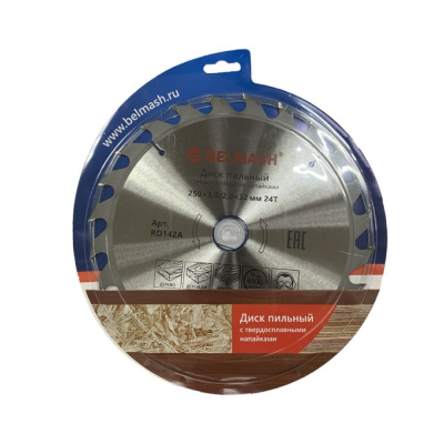 Диск пильный BELMASH 250x3,0/2,0x32/30, 24T
