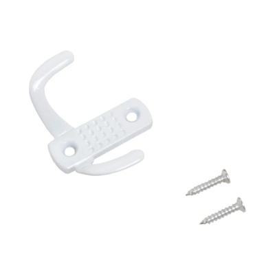 Крючок-вешалка (300,50) СТАНДАРТ 212 B WW мат.белый ЕВРОПАКЕТ 