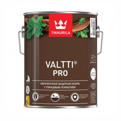 АНТИСЕПТИК ДЛЯ ДЕРЕВА "ТИККУРИЛА" ВАЛТТИ PRO  ОРЕХ  2,7 Л (1/6)  