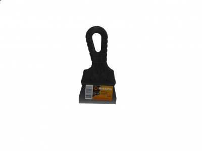 Шпатель нерж.cталь пластиковая рукоятка 100мм Вихрь