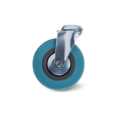 Опора поворотная колесная сер.рез.под болт ф100