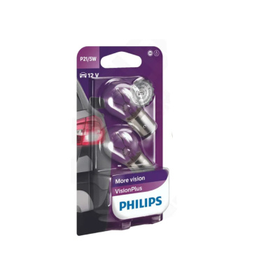 Лампа авт. 12V (+ 60%) P21/5W 21/5W BAY15d (2 шт., блистер) Vision Plus Philips