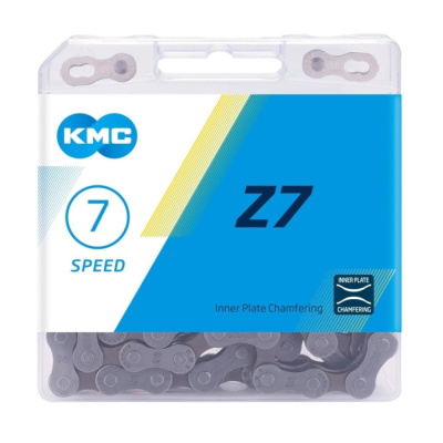 Цепь вело KMC Z-7 1/2*3/32",114 зв.,7,3мм,6-7ск.,серо-коричн.(5-303710)
